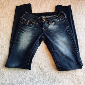 True Religion Jeans 24 x 30 Vintage Skinny Flap